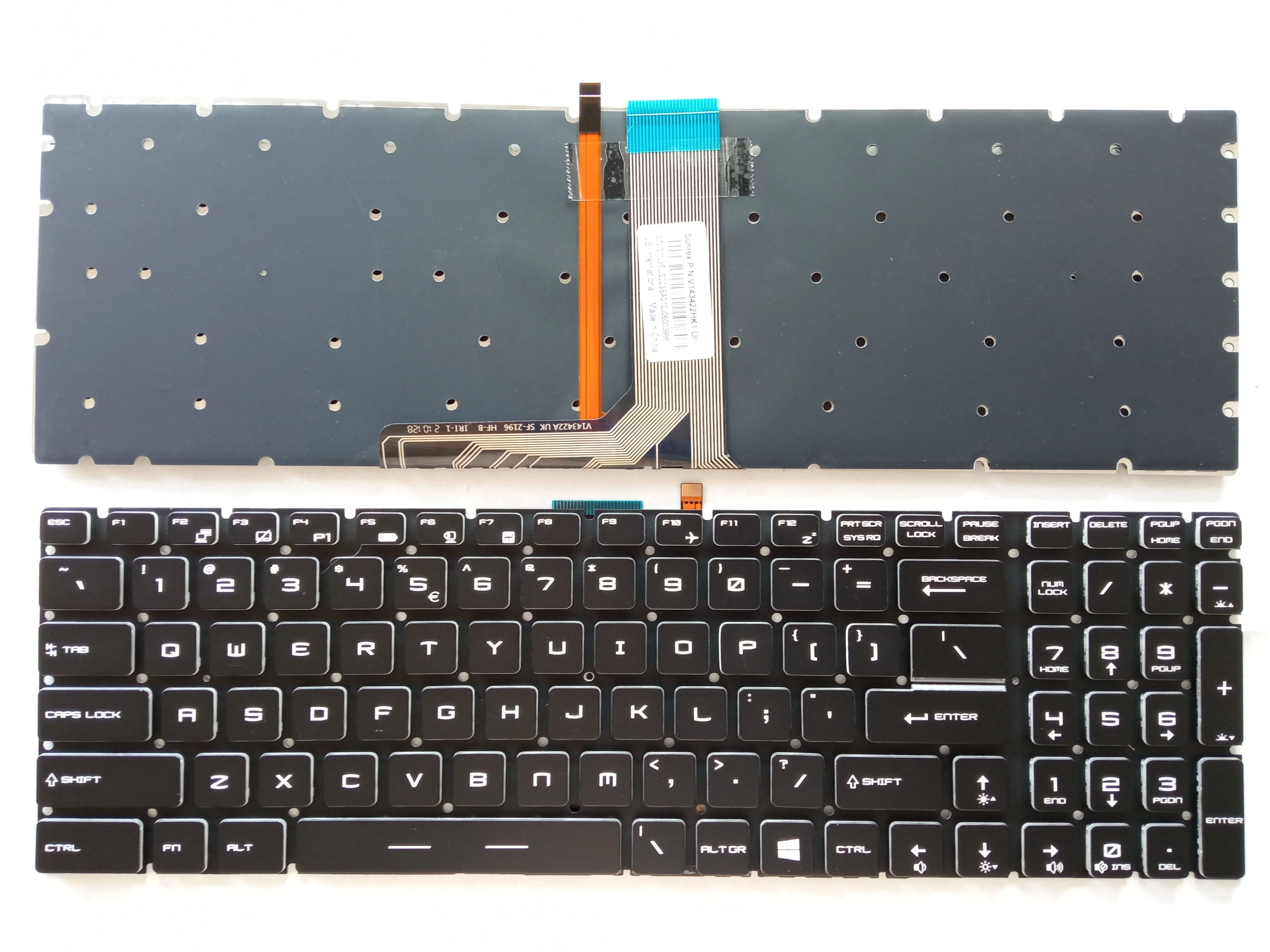 Picture of Laptop US keyboard forNew Replacement Keyboard Laptop For MSI GS60 BLACK Backlit,White Side (OEM) US US Layout